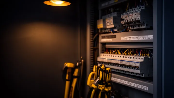 Nieuw verdeelbord, netjes bedraad en gelabeld